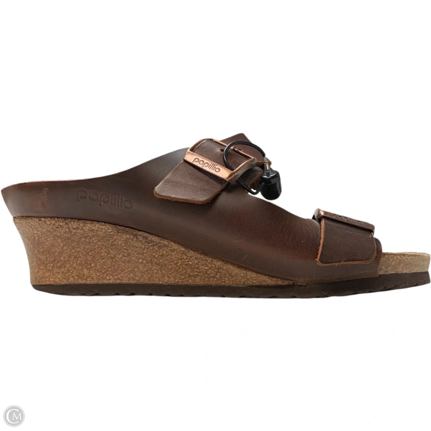 Sandals Heels Wedge By Papillio by Birkenstock In Brown, Size: 7