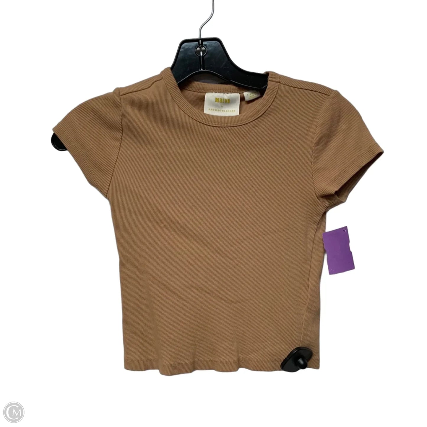 Top Short Sleeve Basic By Maeve In Orange, Size: Xs