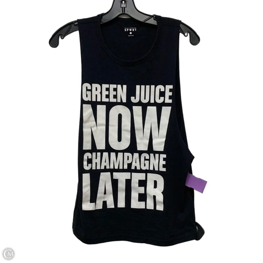 Athletic Tank Top By Juicy Couture In Black, Size: S