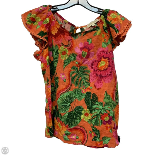 Top Short Sleeve By Cynthia Rowley In Orange, Size: Xs