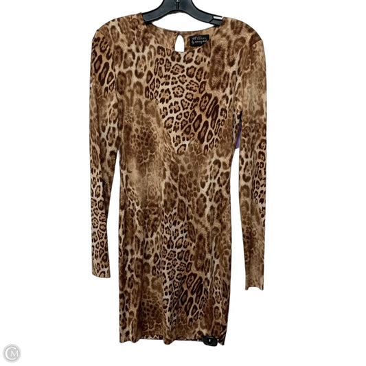 Dress Casual Short By Torn by Ronnyy Kobo In Animal Print, Size: S