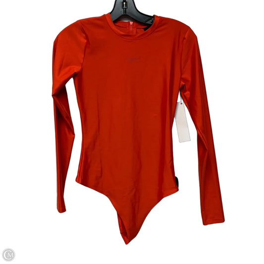 Bodysuit Luxury Designer By Jordan In Orange, Size: S