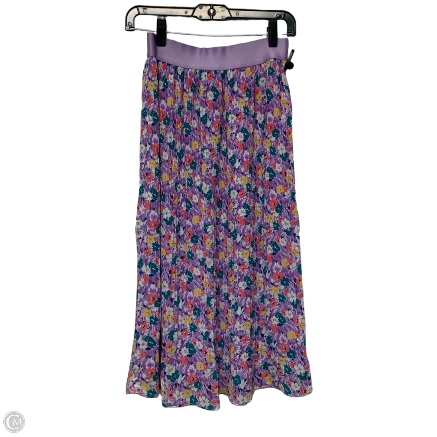 Skirt Midi By Skies Are Blue In Purple, Size: Xs