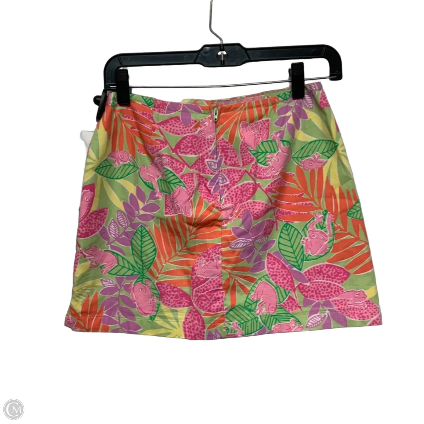 Skort Designer By Lilly Pulitzer In Green & Pink, Size: L