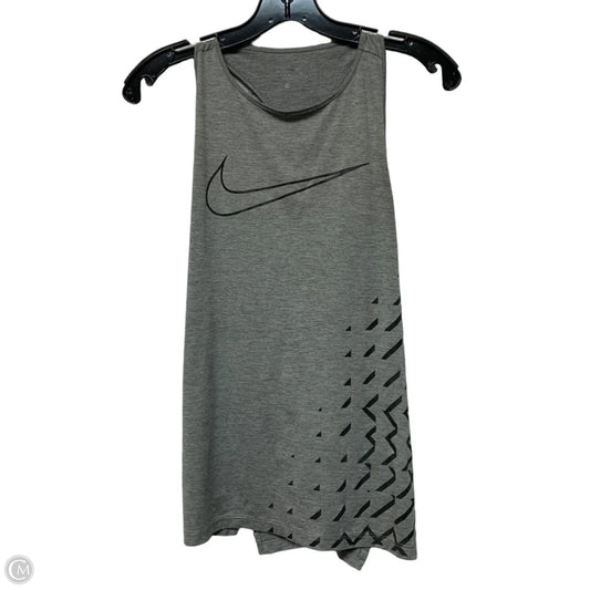 Athletic Tank Top By Nike Apparel In Grey, Size: S