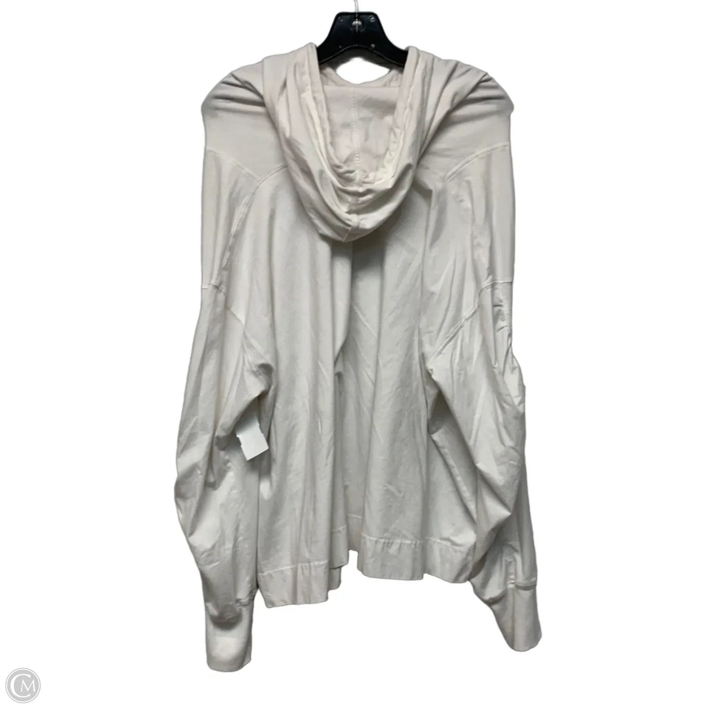 Athletic Top Long Sleeve Hoodie By Free People In White, Size: S