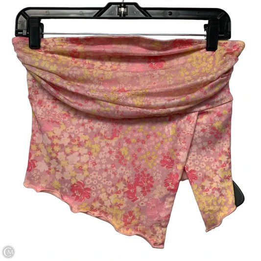 Top Sleeveless By Shein In Floral Print, Size: M