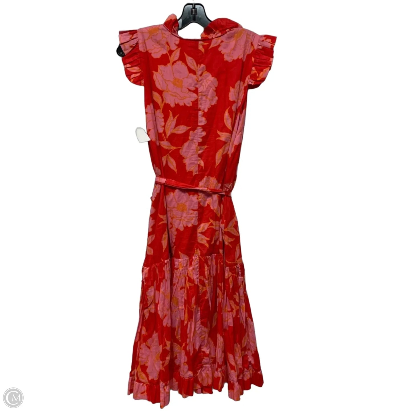 Dress Casual Short By Olivaceous In Pink & Red, Size: M