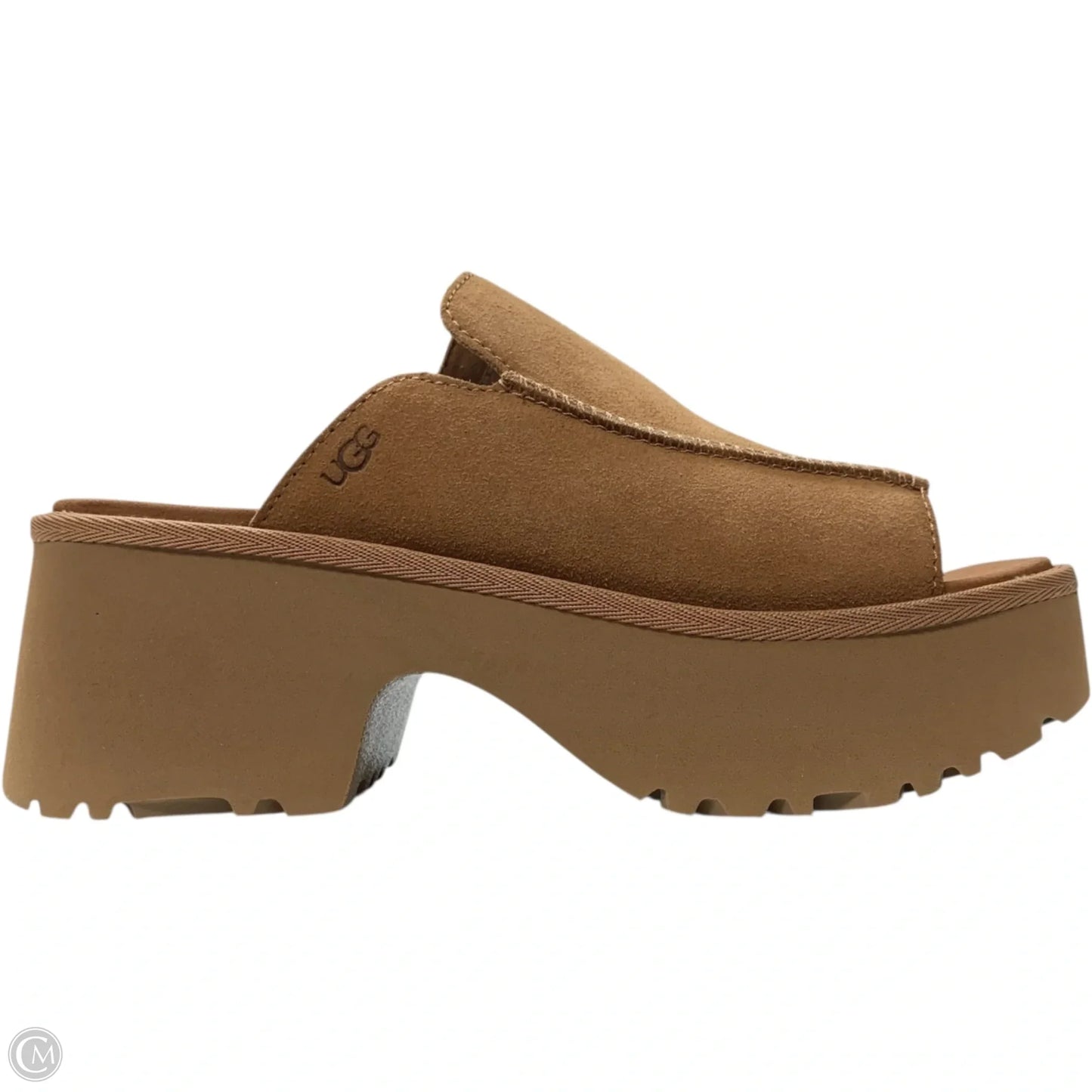 Sandals Designer By Ugg In Tan, Size: 8