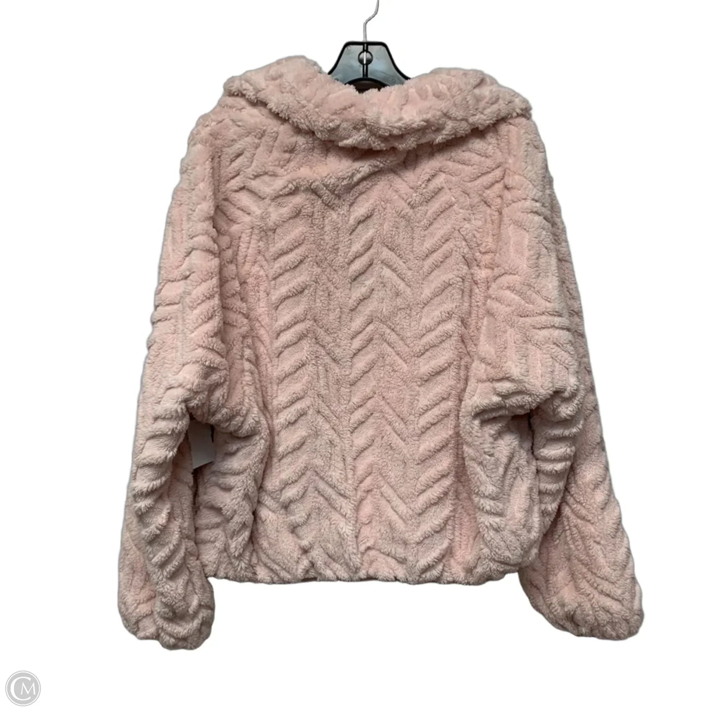 Jacket Faux Fur & Sherpa By Pilcro In Pink, Size: L