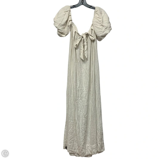 Dress Casual Maxi By Free People In Cream, Size: S