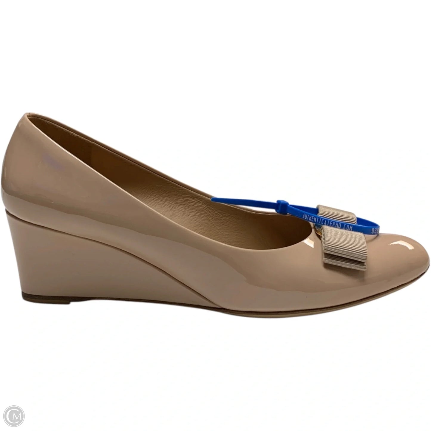 Shoes Luxury Designer By Ferragamo In Tan, Size: 6.5