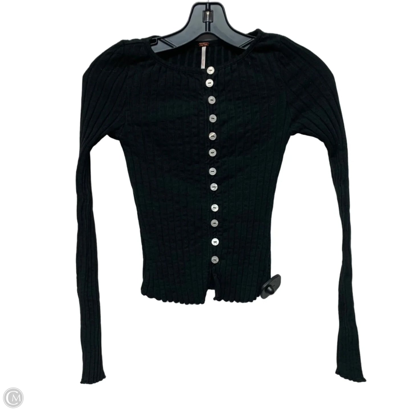 Top Long Sleeve By Free People In Black, Size: Xs