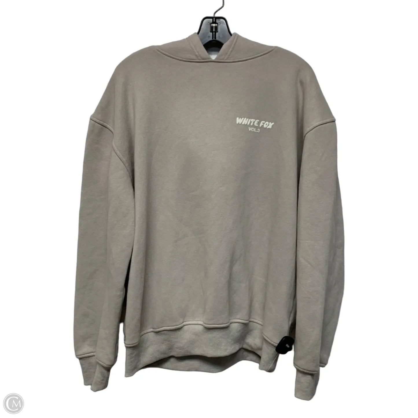 Sweatshirt Hoodie By White Fox In Tan, Size: M
