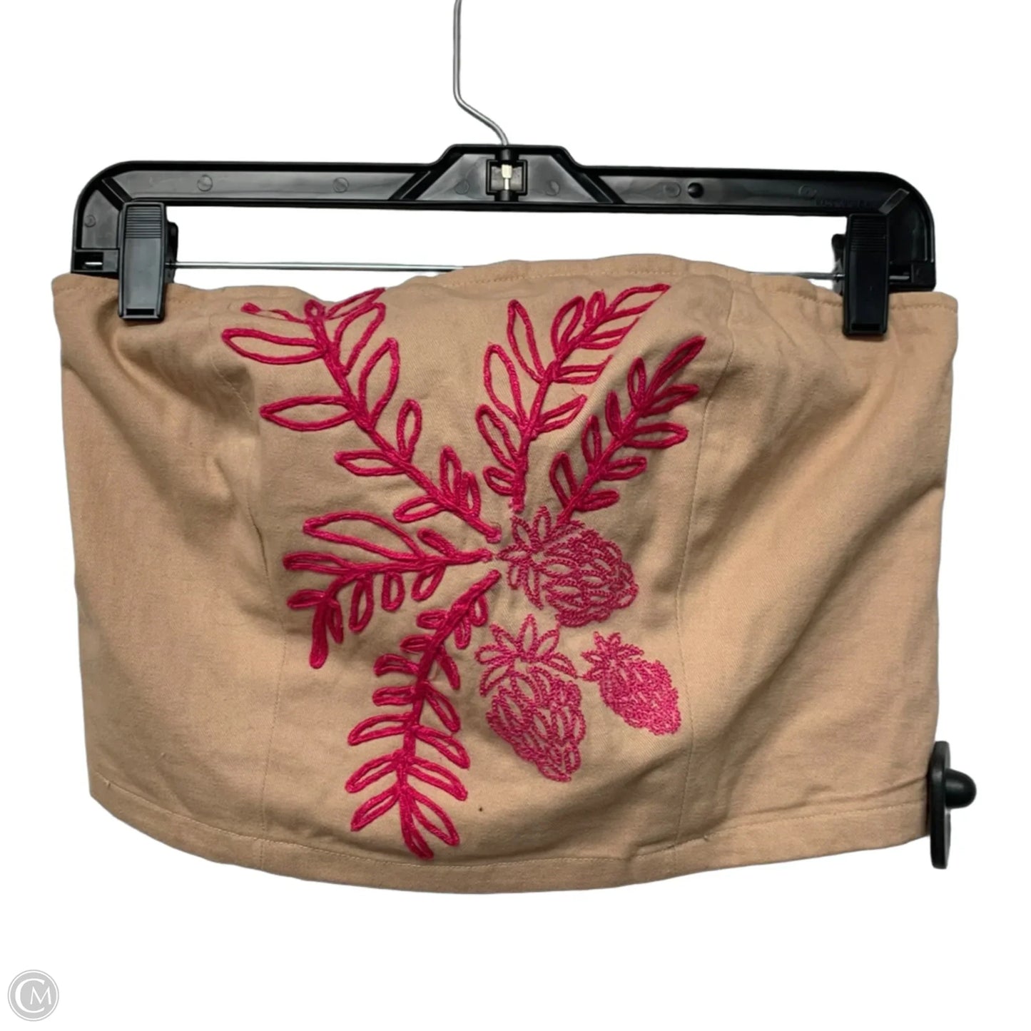 Top Sleeveless By Maeve In Pink & Tan, Size: S