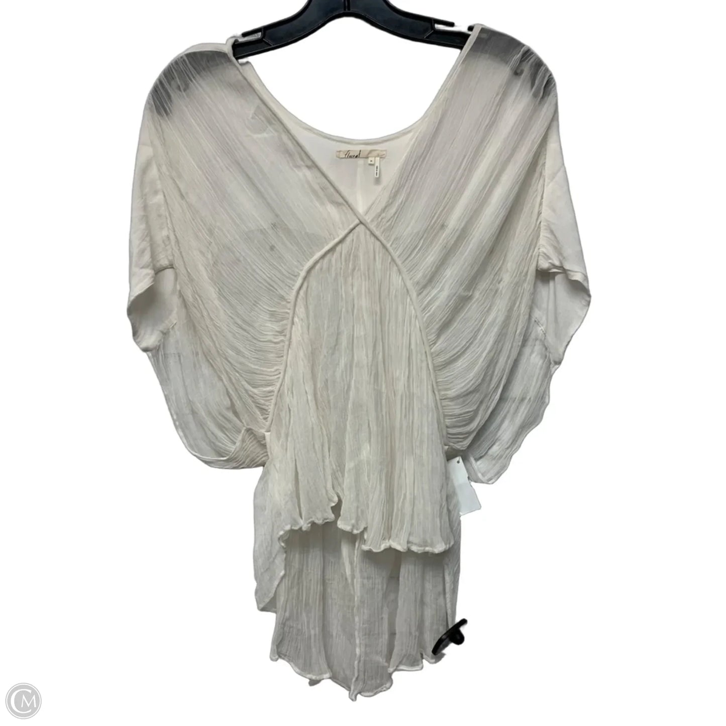 Top Short Sleeve By Floreat In Cream, Size: Xs
