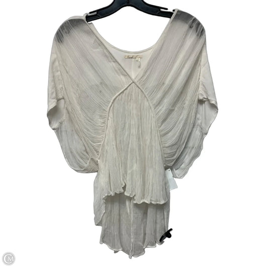 Top Short Sleeve By Floreat In Cream, Size: Xs
