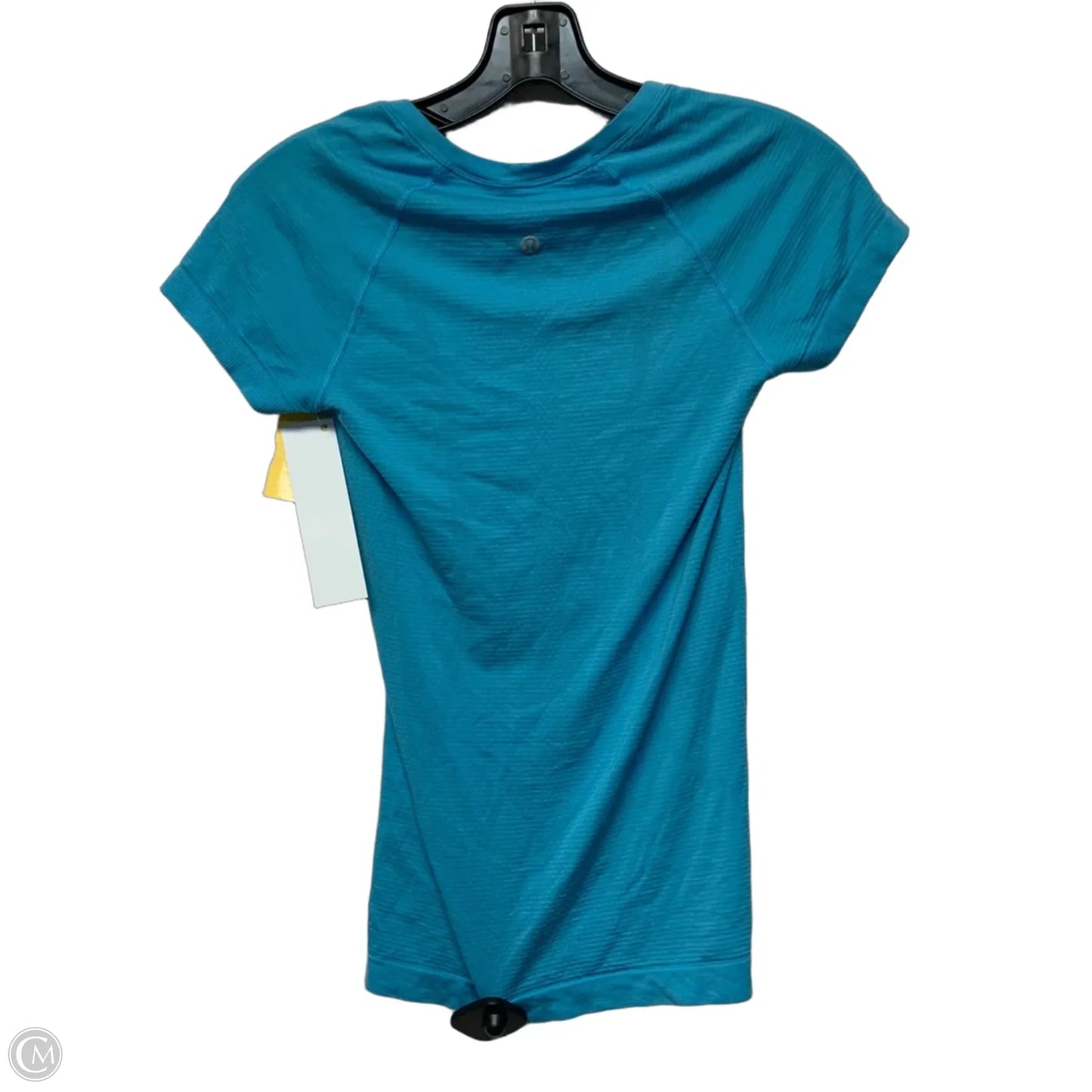Athletic Top Short Sleeve By Lululemon In Blue, Size: Xs