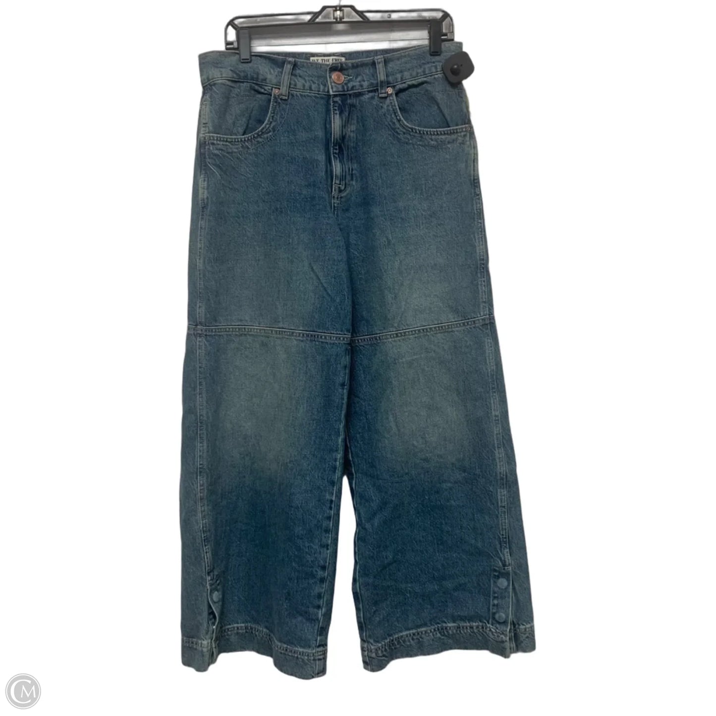 Jeans Wide Leg By We The Free In Blue Denim, Size: 10