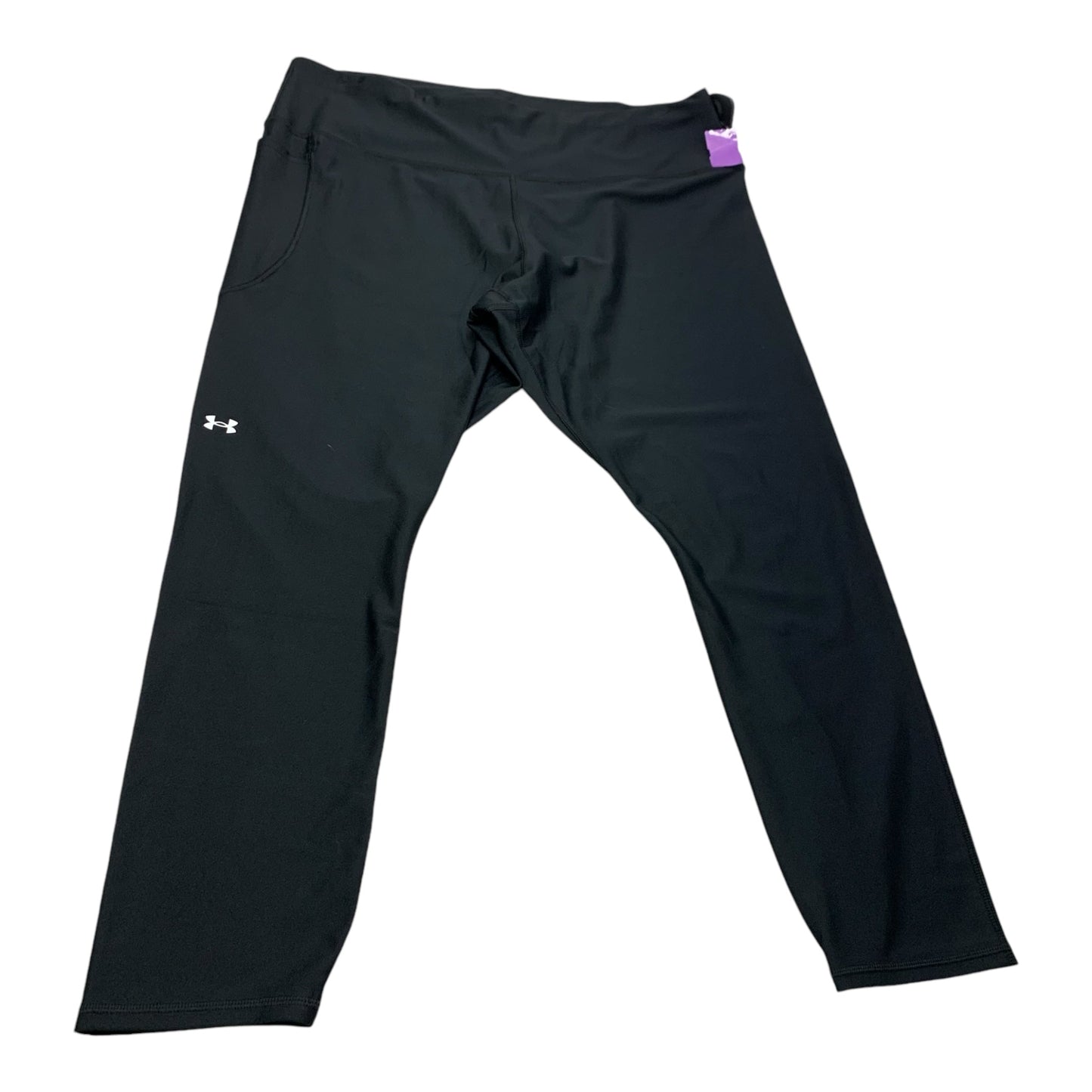 Athletic Leggings By Under Armour In Black, Size: 3x