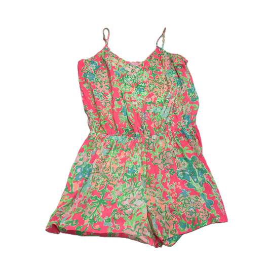 Green & Pink  Romper By Lilly Pulitzer  Size: L