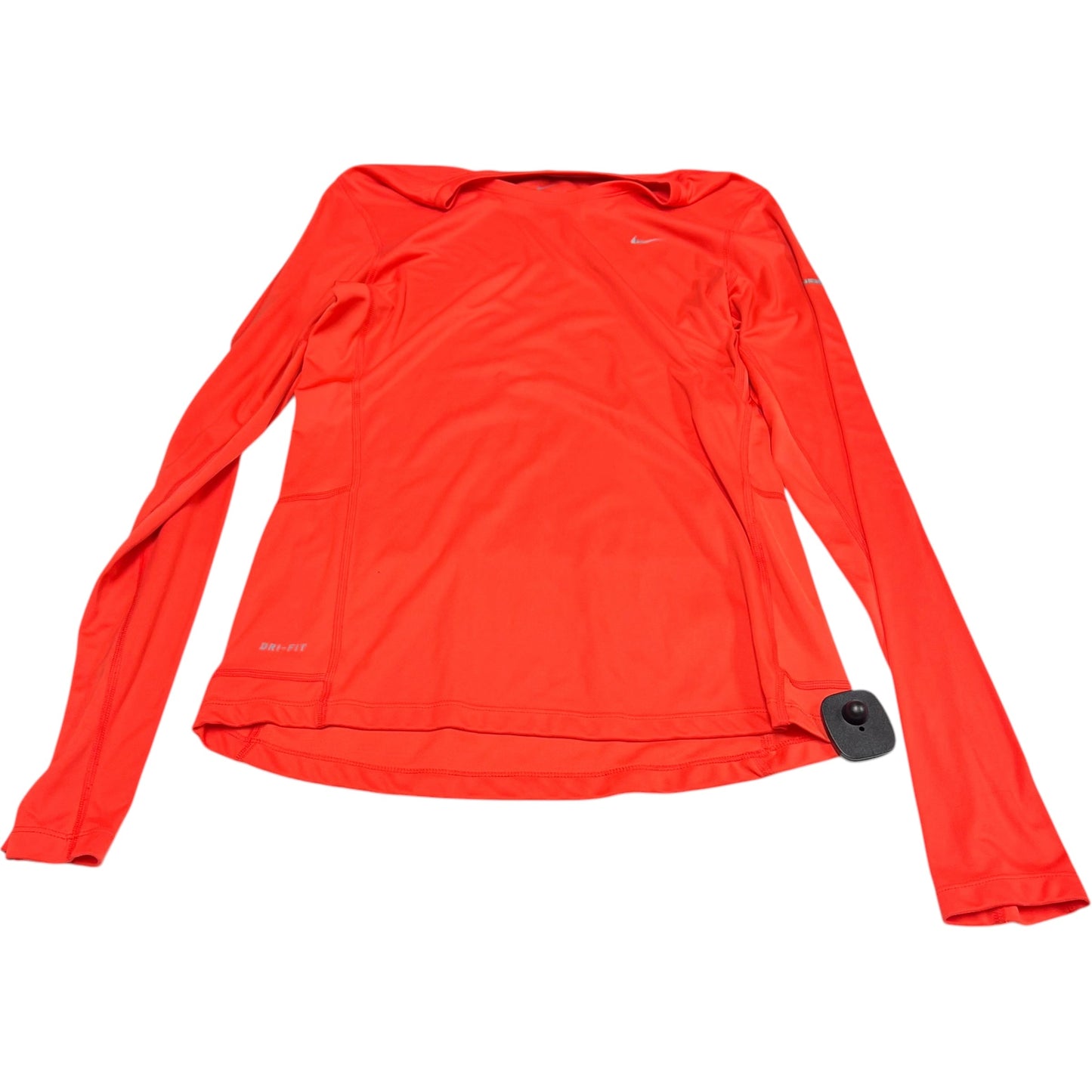 Athletic Top Long Sleeve Crewneck By Nike Apparel In Orange, Size: M