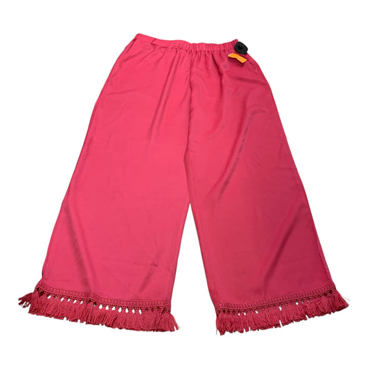 Pants Wide Leg By Shein In Pink, Size: 12