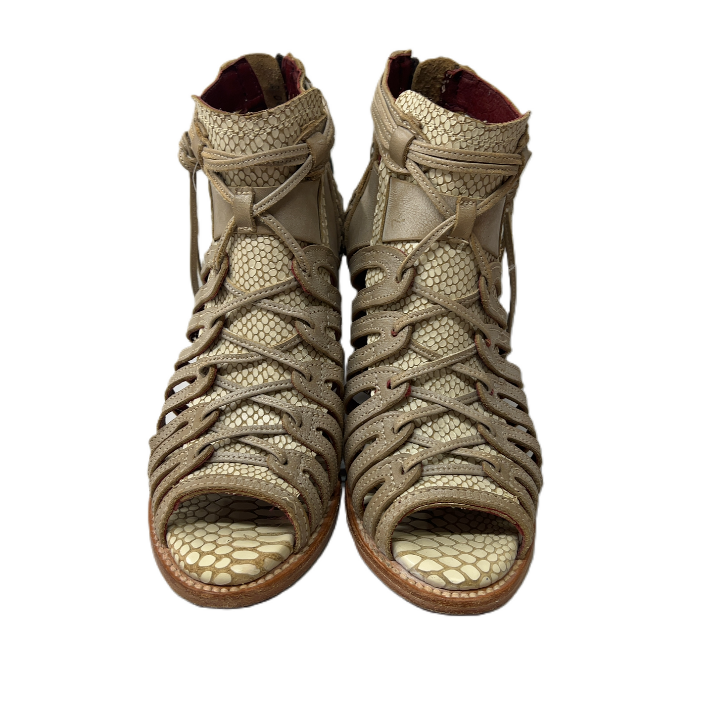 Sandals Heels Block By Freebird  Size: 10
