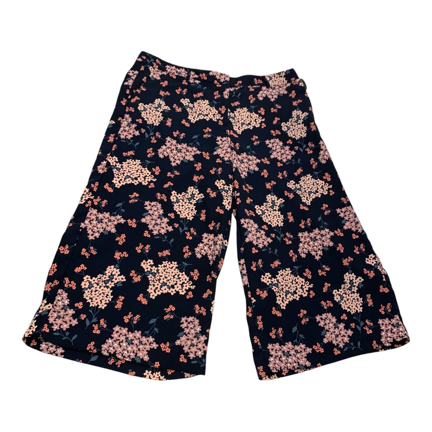 Pants Cropped By Loft In Floral Print, Size: 14petite