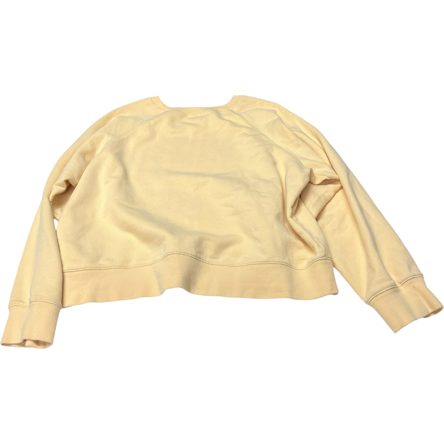 Sweatshirt Crewneck By Madewell In Yellow, Size: Xxl