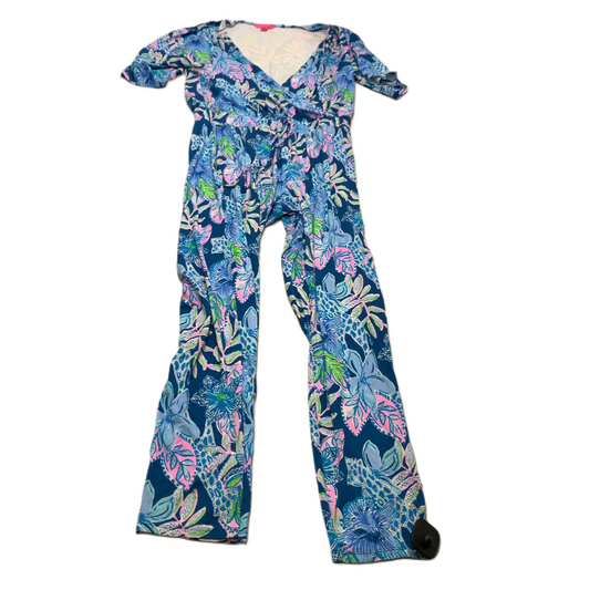 Blue  Jumpsuit Designer By Lilly Pulitzer  Size: M