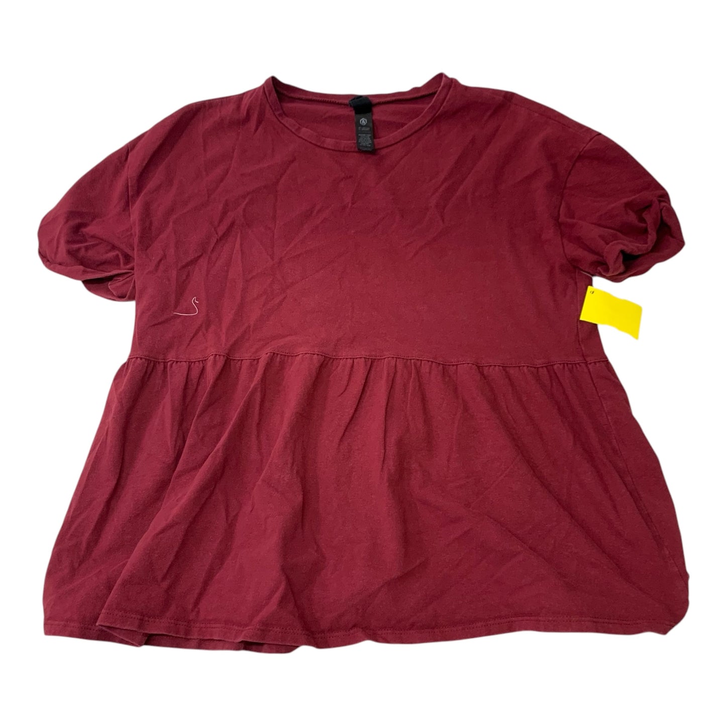 Top Short Sleeve By Agnes & Dora In Red, Size: Xxs