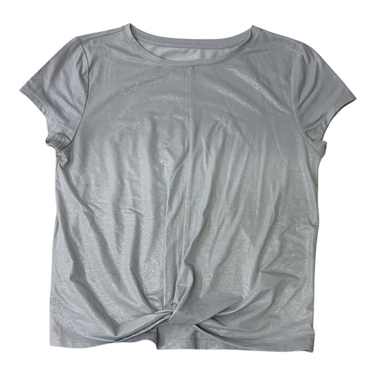 Athletic Top Short Sleeve By Gap In Silver, Size: Xs