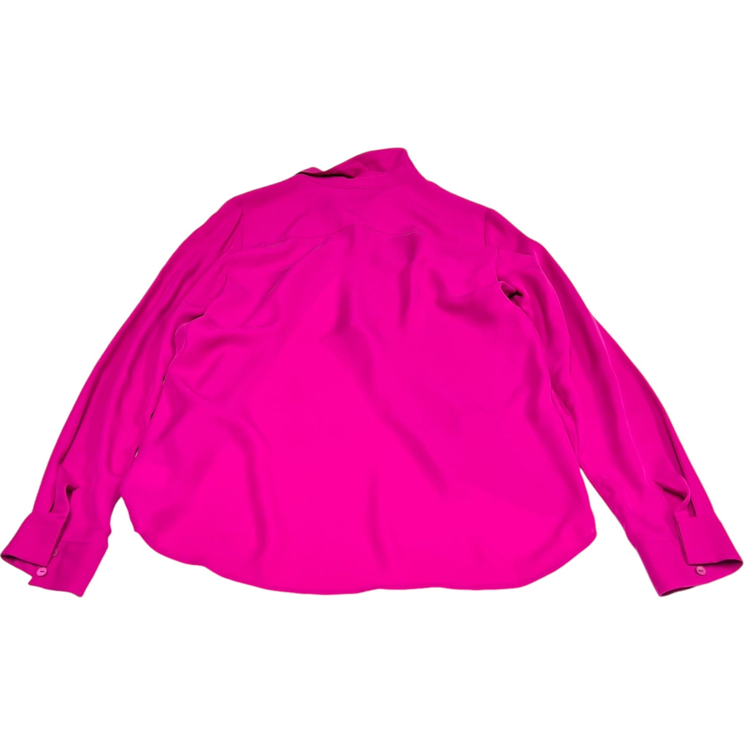 Top Long Sleeve By Theory In Pink, Size: L