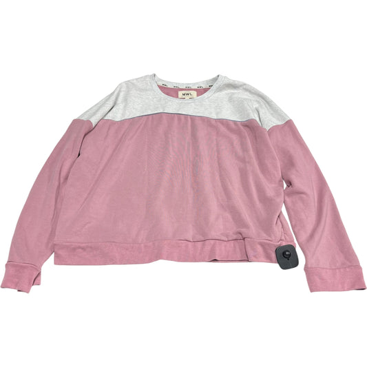 Top Long Sleeve By Madewell In Pink, Size: L