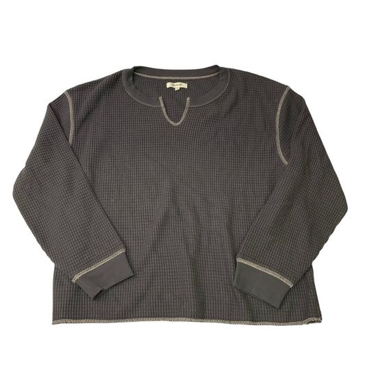 Top Long Sleeve By Madewell In Grey, Size: Xl