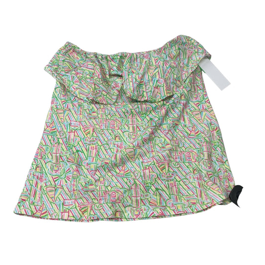 Top Sleeveless Designer By Lilly Pulitzer In Green & Pink, Size: M