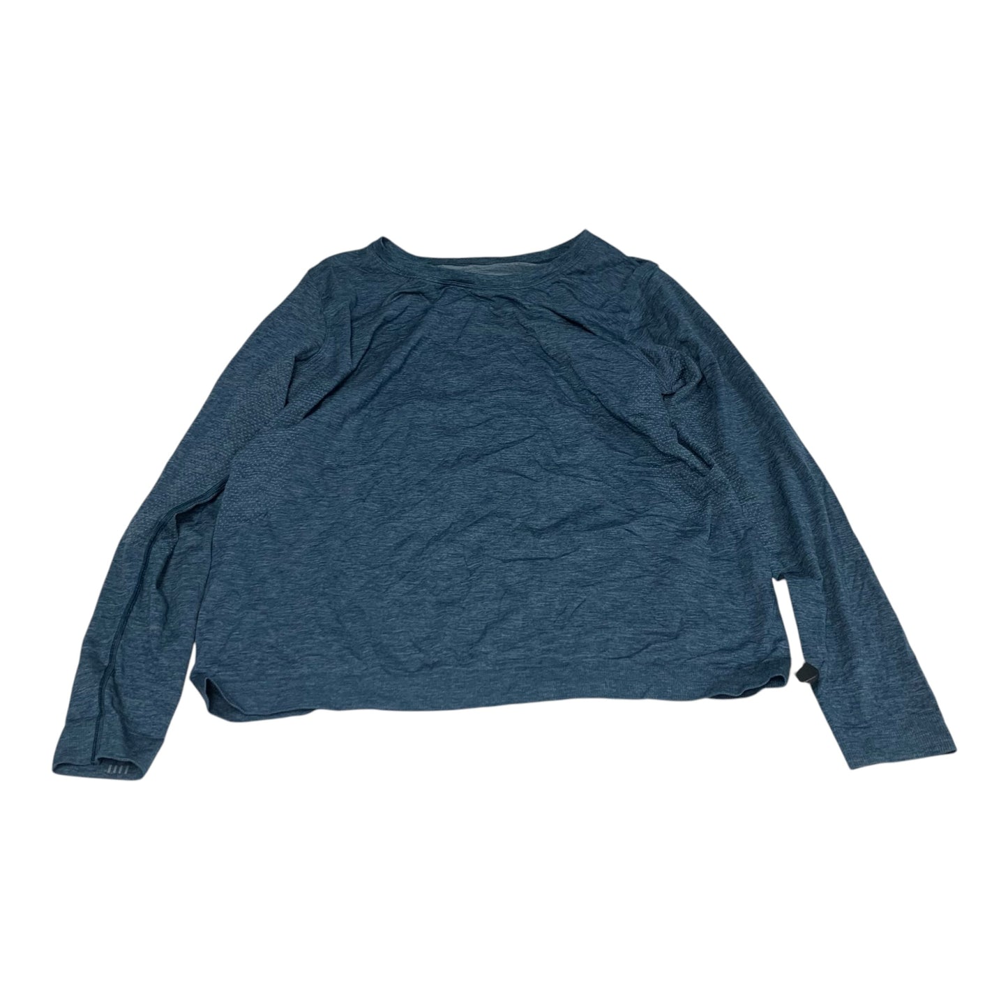 Athletic Top Long Sleeve Crewneck By Lululemon In Blue, Size: Xl