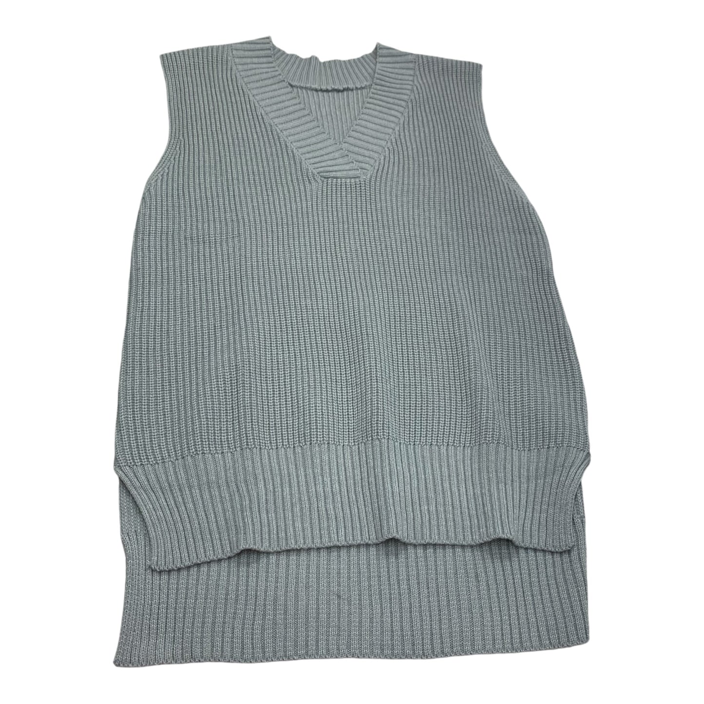 Vest Sweater By Clothes Mentor In Grey, Size: S