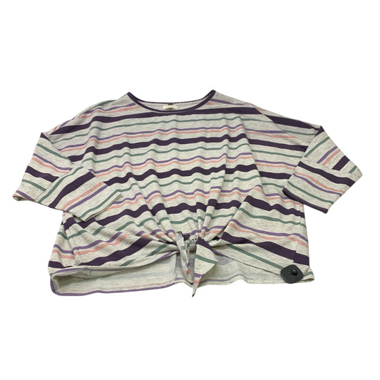 Top Long Sleeve By Cupio In Striped, Size: 3x