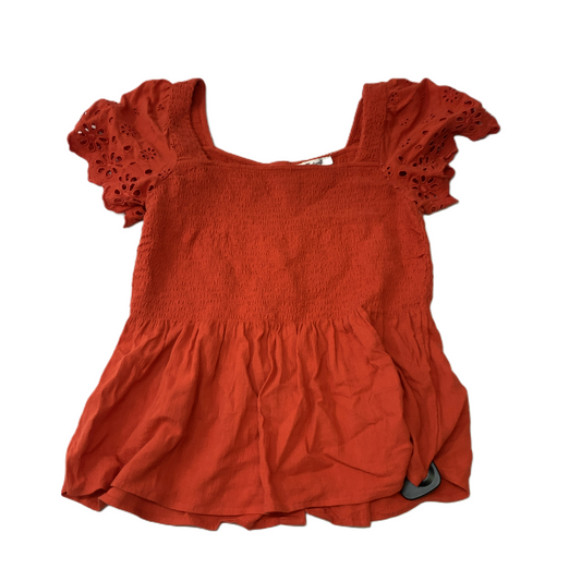 Orange  Top Short Sleeve By Madewell  Size: S