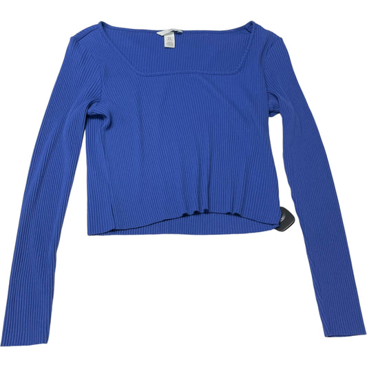 Top Long Sleeve By H&m In Blue, Size: Xl