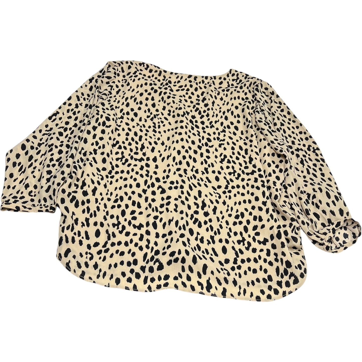 Top Long Sleeve By Premise In Animal Print, Size: 3x