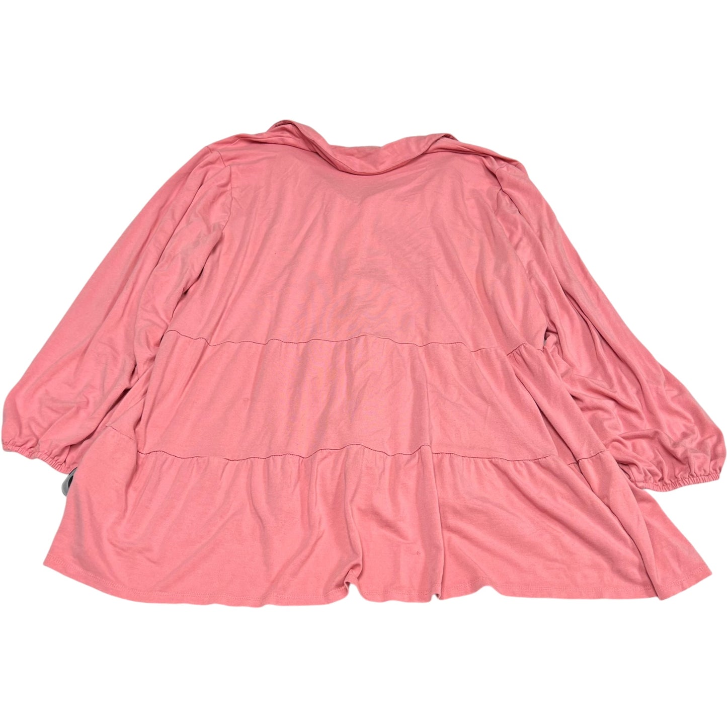 Top Long Sleeve By New Directions In Pink, Size: 2x