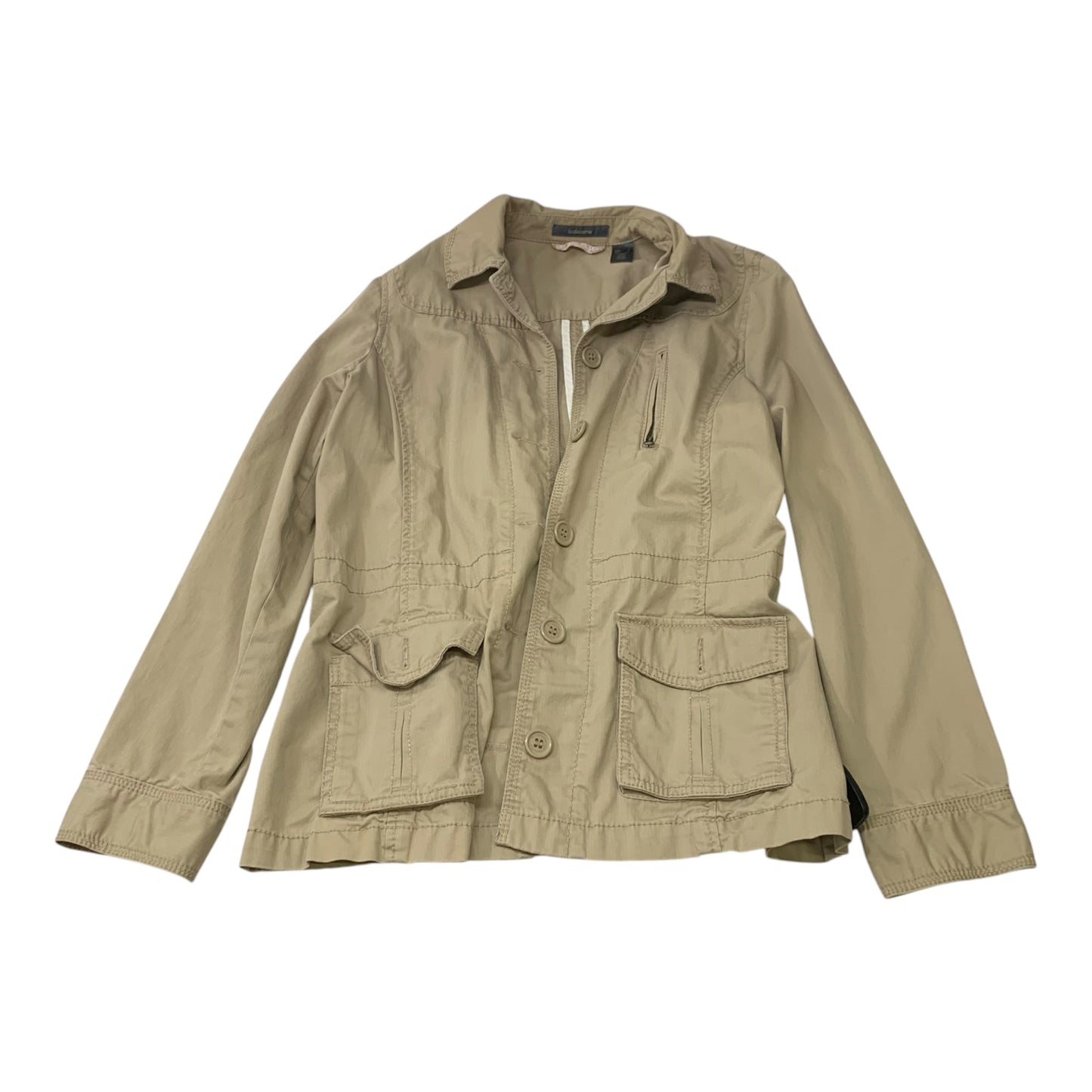 Jacket Other By Liz Claiborne In Tan, Size: L