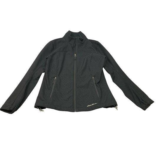 Jacket Fleece By Eddie Bauer In Black, Size: M