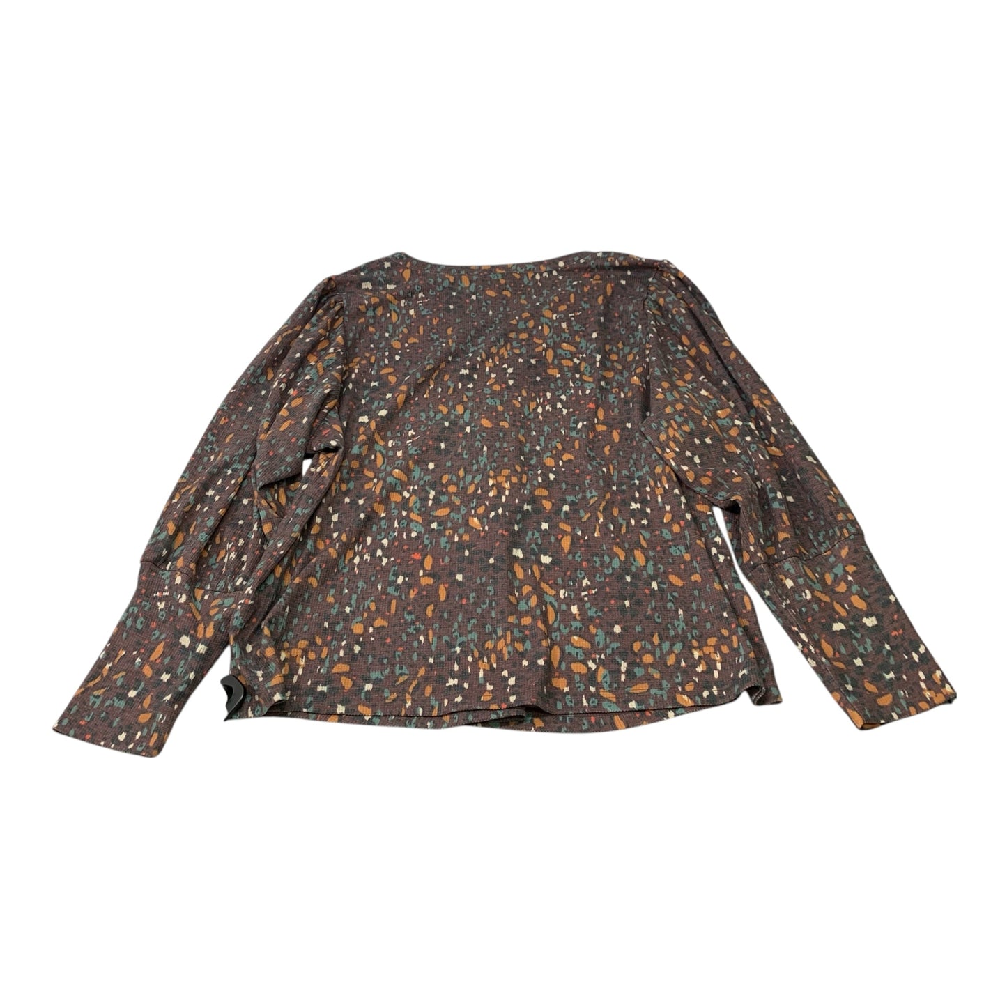 Top Long Sleeve By Zac And Rachel In Brown, Size: 2x