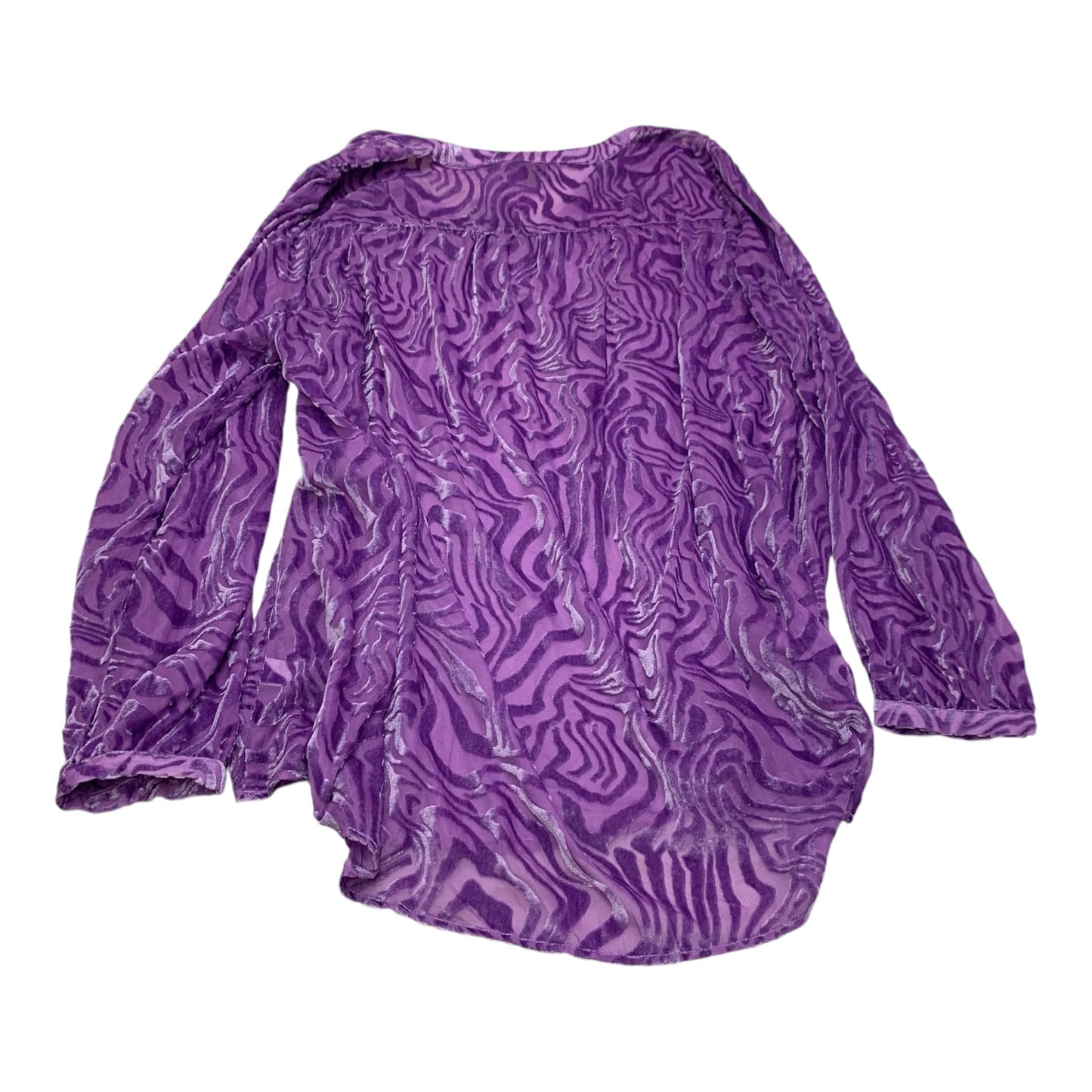 Top Long Sleeve By Torrid In Purple, Size: 1x