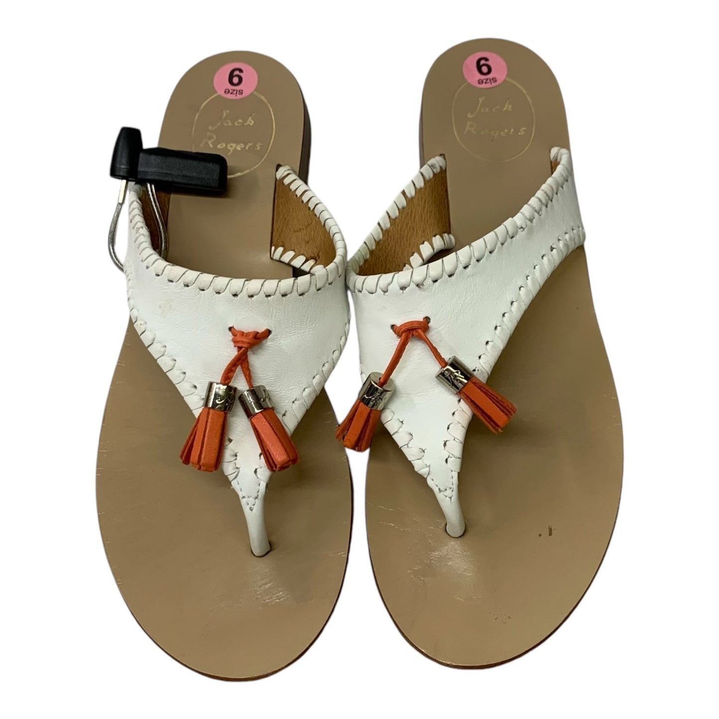 Sandals Flip Flops By Jack Rogers In White, Size: 9