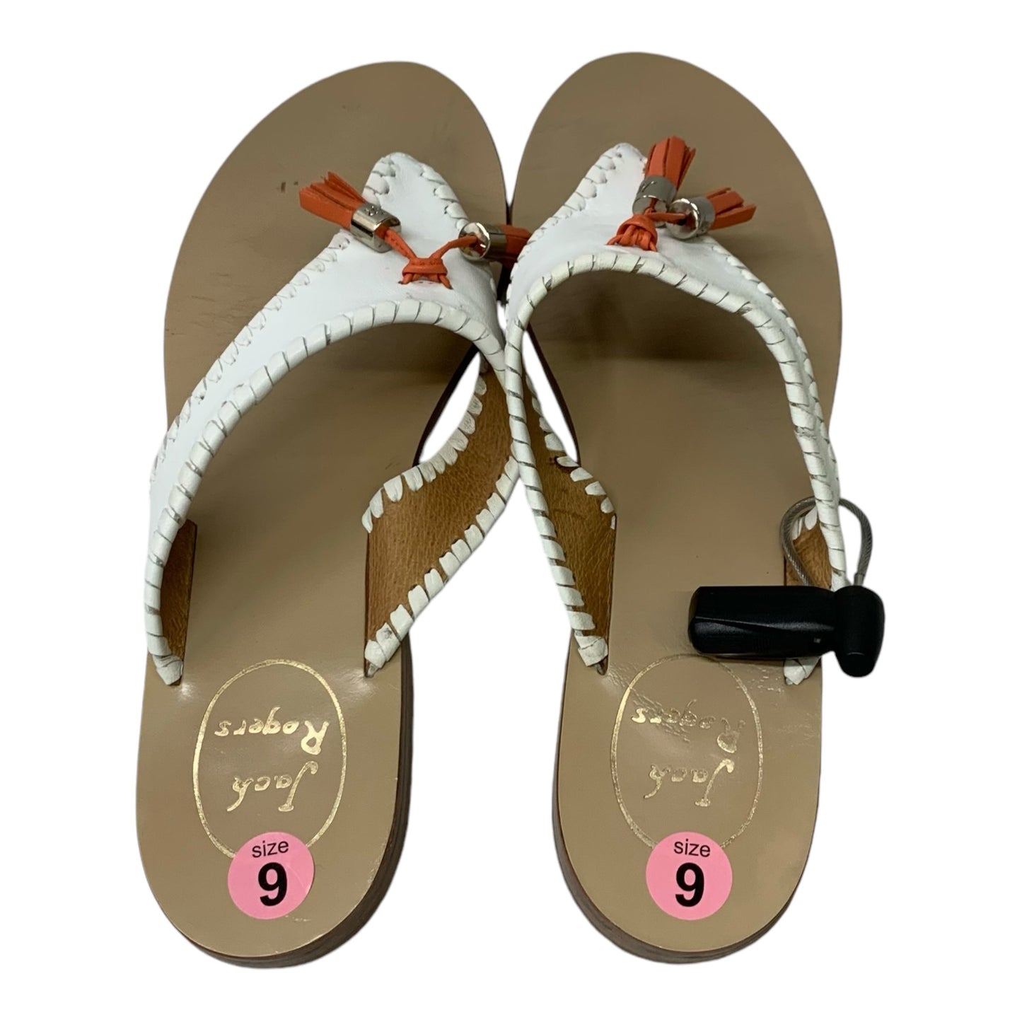 Sandals Flip Flops By Jack Rogers In White, Size: 9